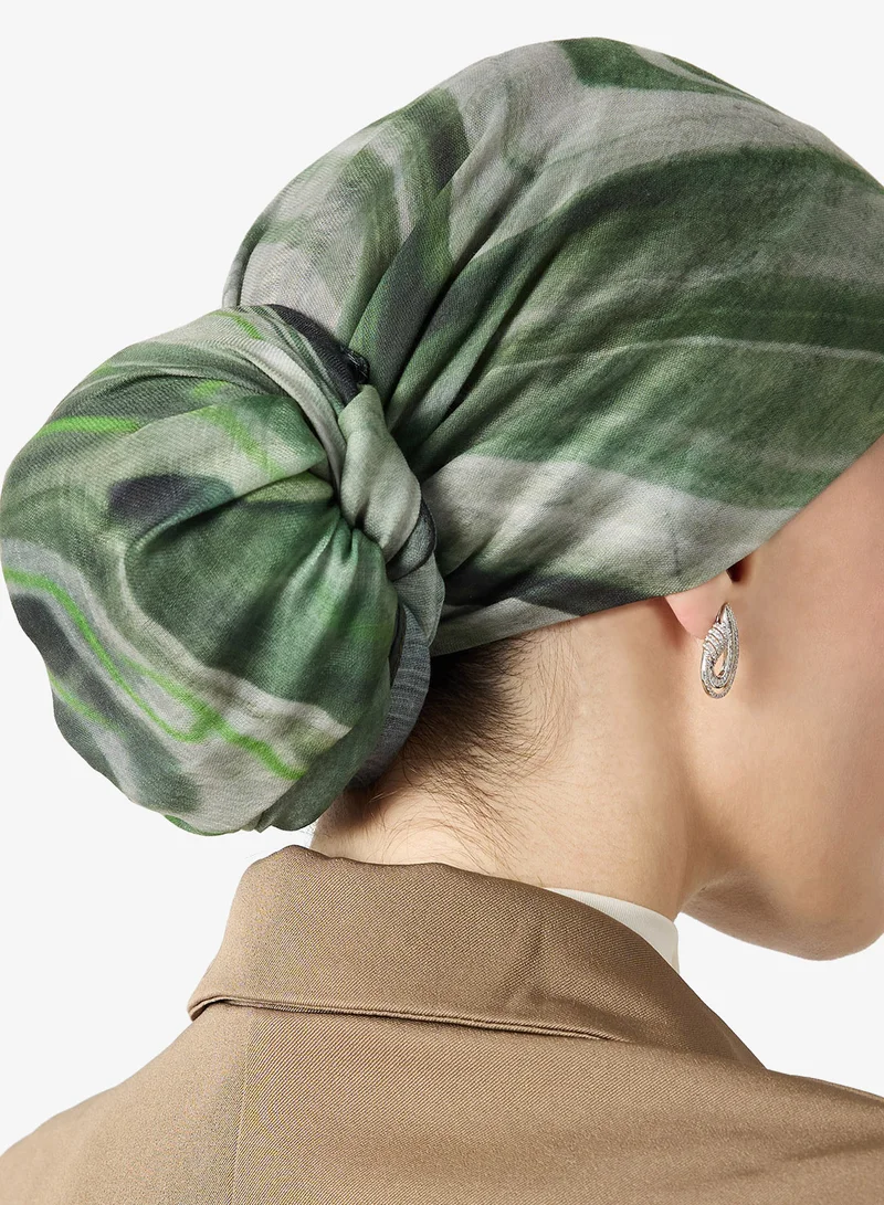 Khizana  Tie Dye Detail Modest Hijab Headscarf for Women | Best Price UAE